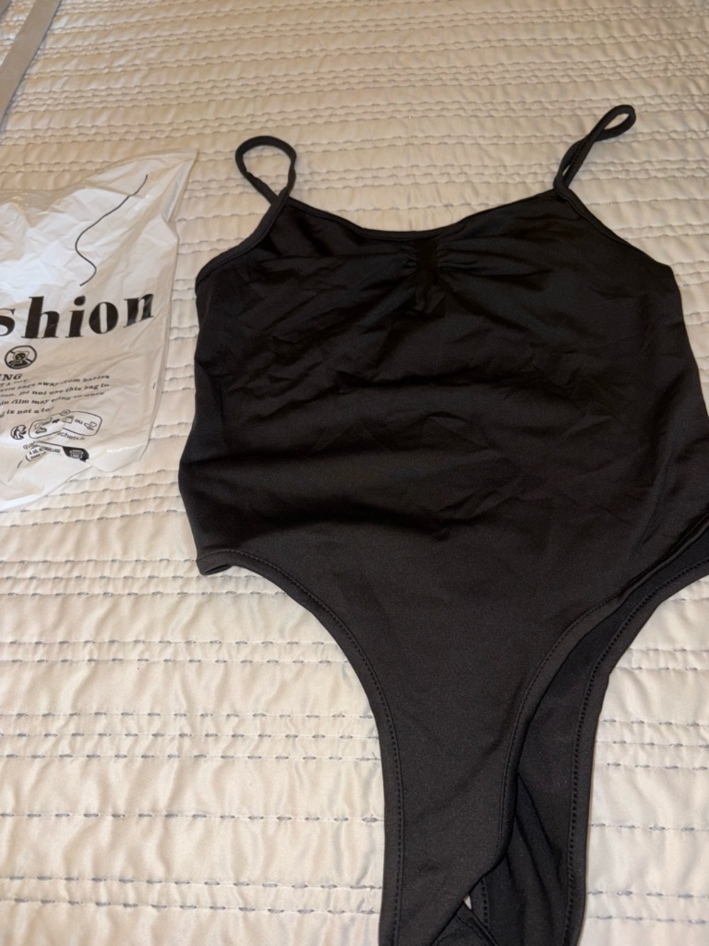 Fashion Nova Black Bodysuit Tank